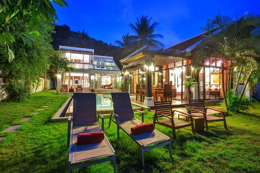 Emerald Sands - Beach Front 4 Bed Pool Villa Koh Samui Bilik gambar