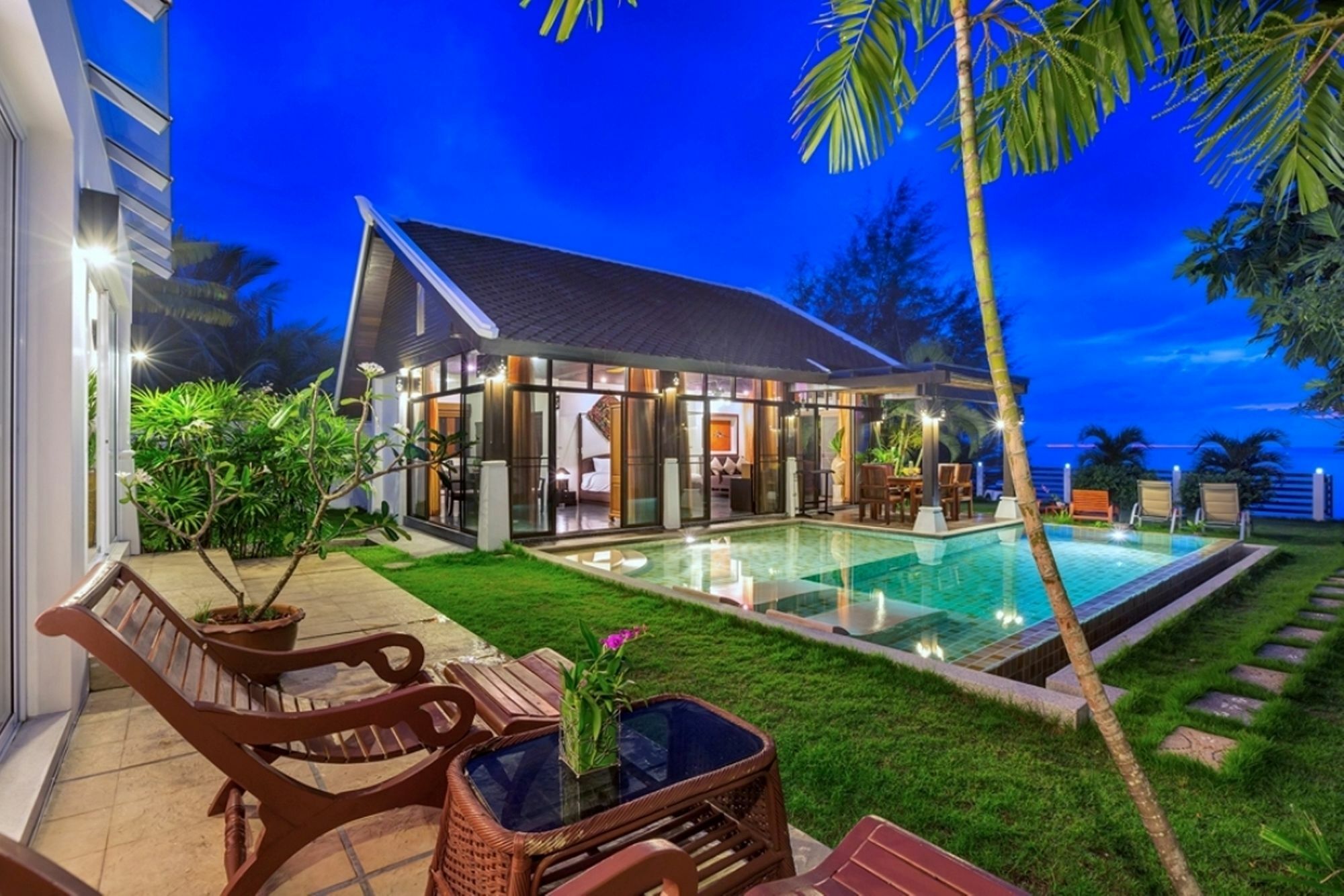 Emerald Sands - Beach Front 4 Bed Pool Villa Koh Samui Luaran gambar
