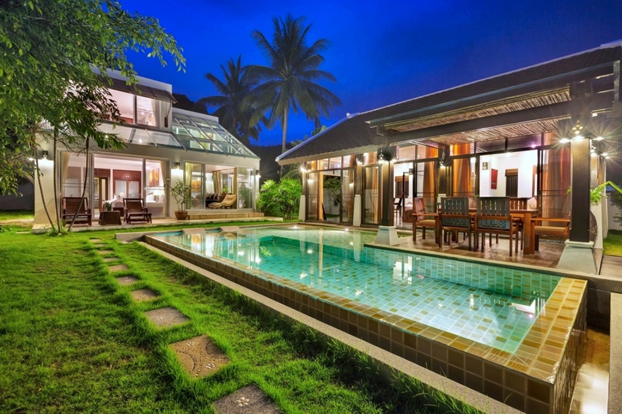 Emerald Sands - Beach Front 4 Bed Pool Villa Koh Samui Luaran gambar